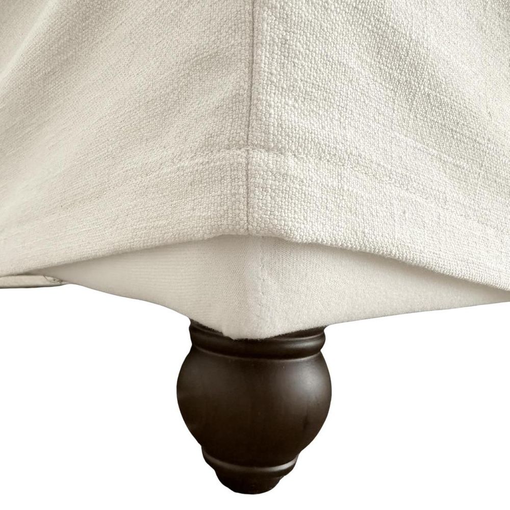 Slip Cover - Marbella Ottoman Ivory