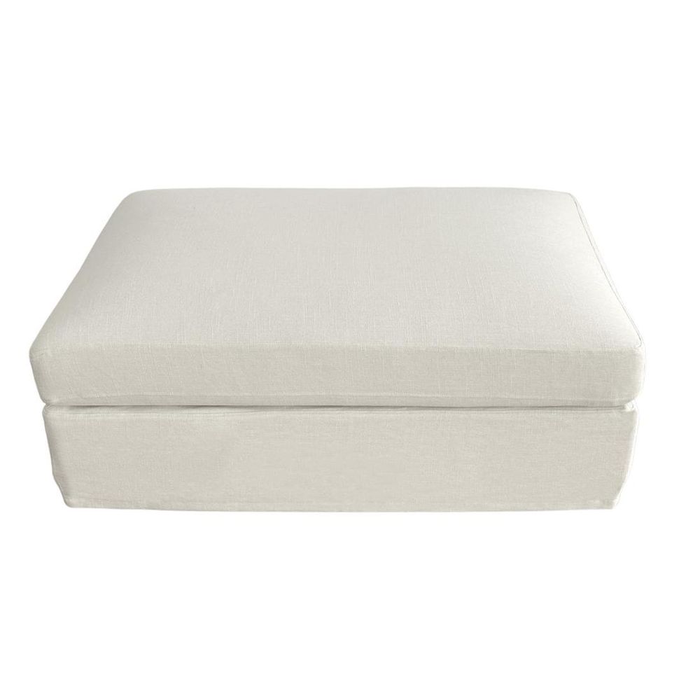 Slip Cover - Marbella Ottoman Ivory