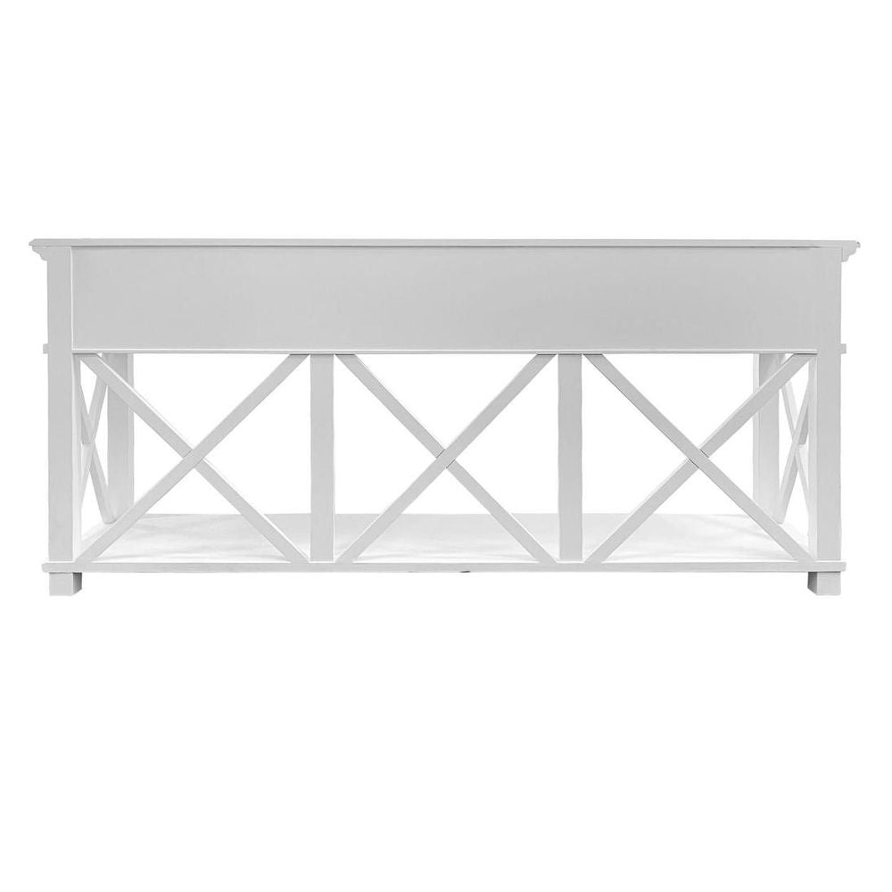 Sorrento 3 Drawer 190 Cm Hamptons Console White