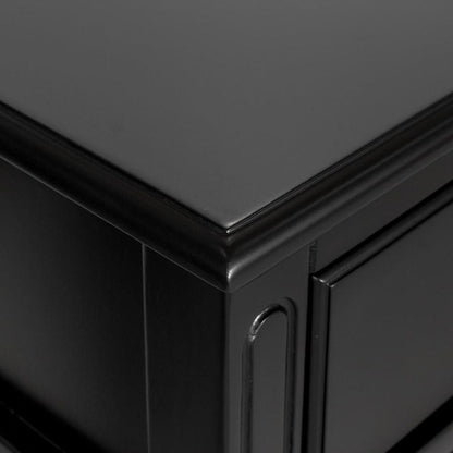Sorrento 3 Drawer Hamptons 190Cm Console Black