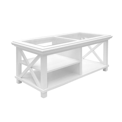 Sorrento Hamptons Rectangle 119Cm Coffee Table White