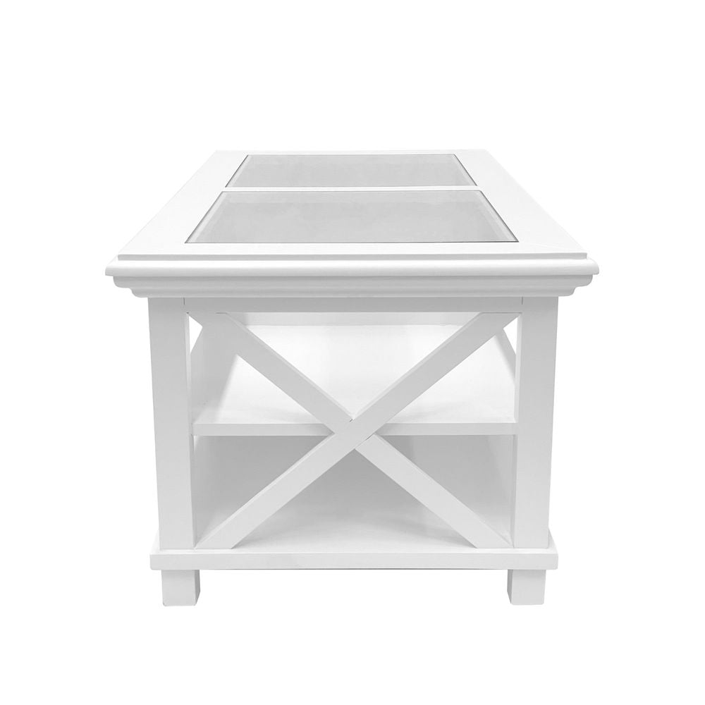 Sorrento Hamptons Rectangle 119Cm Coffee Table White