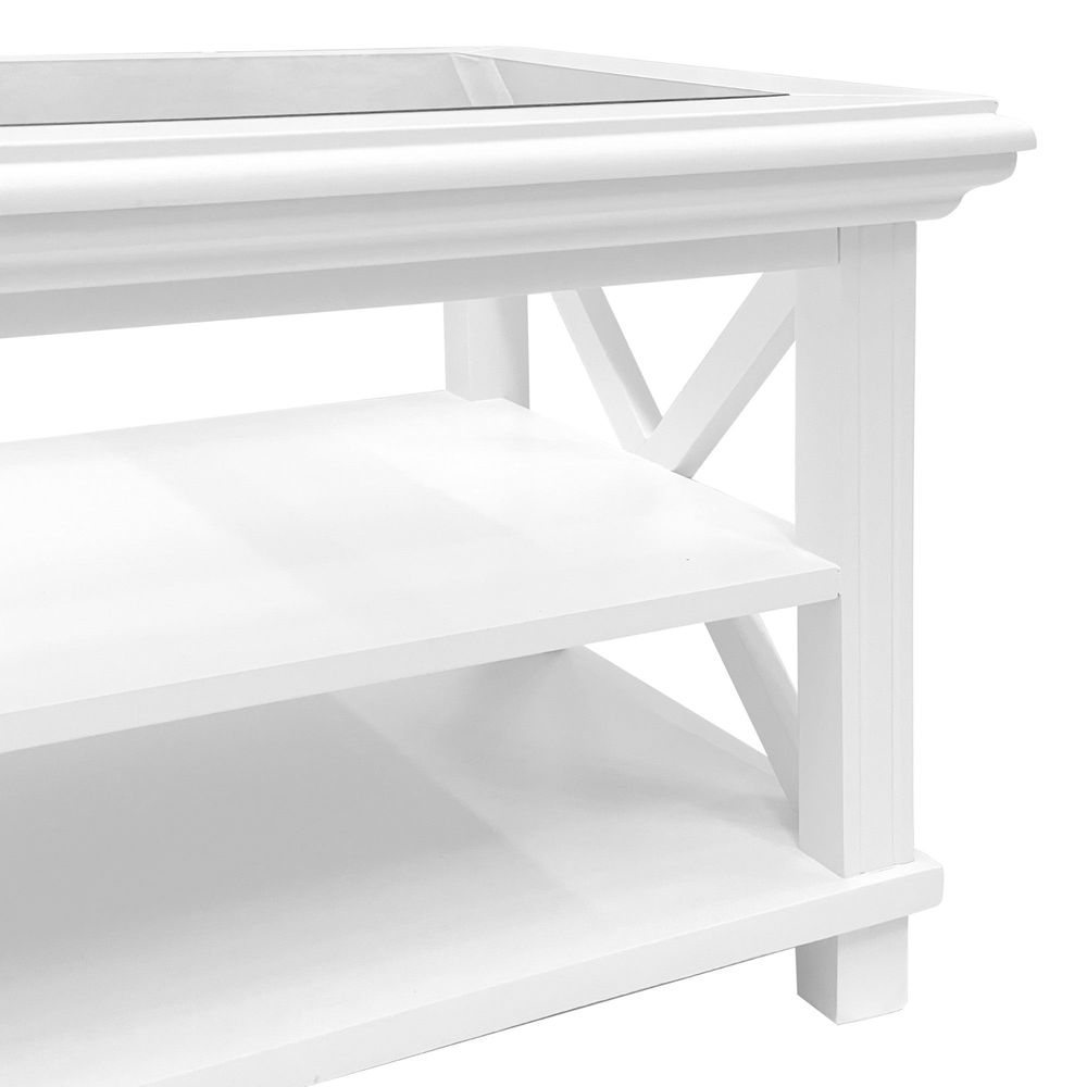 Sorrento Hamptons Rectangle 119Cm Coffee Table White