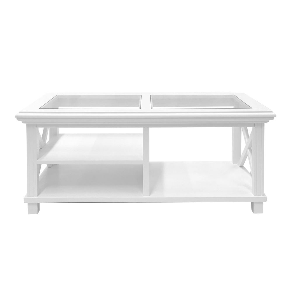 Sorrento Hamptons Rectangle 119Cm Coffee Table White