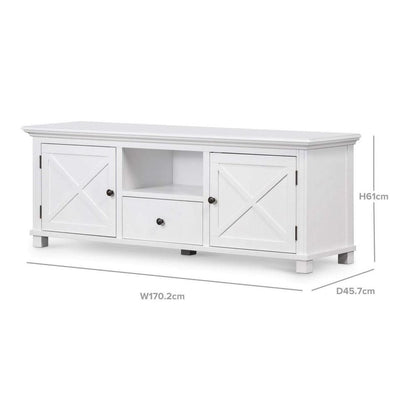 Sorrento Hamptons 170Cm Media Unit White