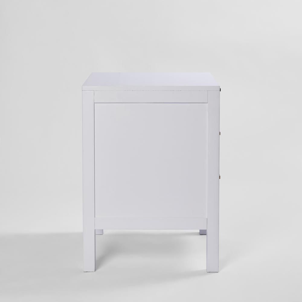 Santorini Bedside 3 Drawers White