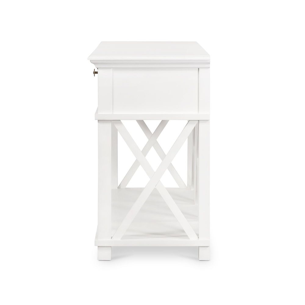 West Beach 3 Drawer Hamptons 190Cm Console White