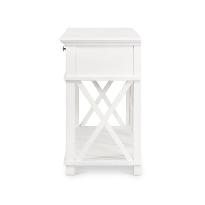 West Beach 3 Drawer Hamptons 190Cm Console White