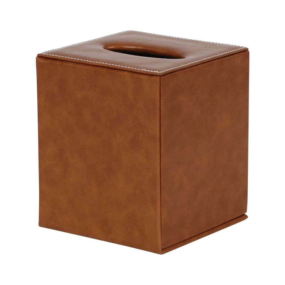 Genieve Square Tissue Box Tan