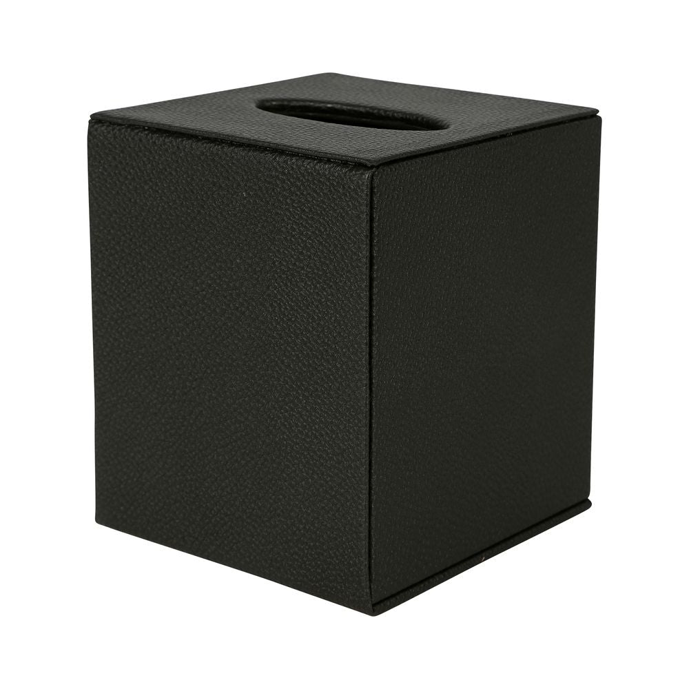 Lulu Square Tissue Box Black