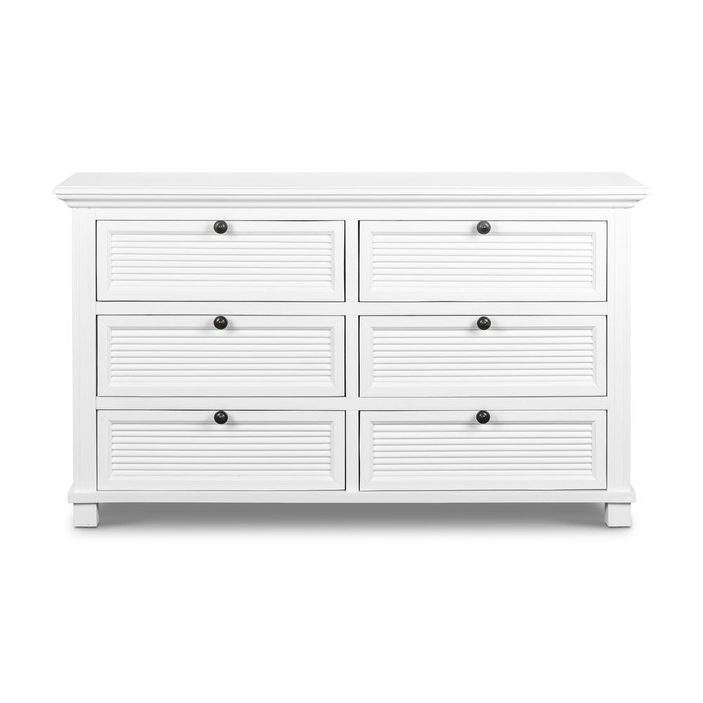 West Beach Chest Of 6 Drawers White