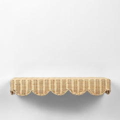 Belle Rattan Wall Shelf Natural 60Cm