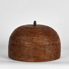 Paume Rattan Food Cover Antique Brown