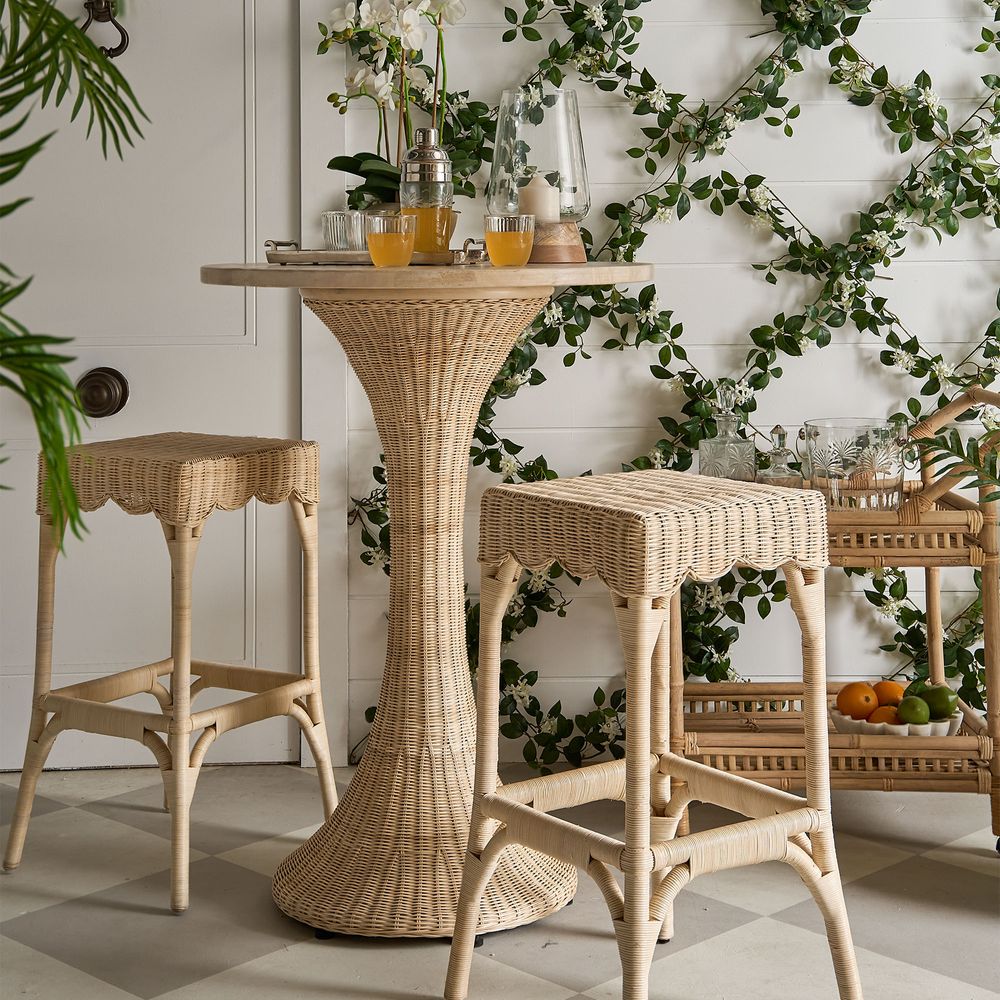 Belle Bar Stool Natural - Outdoor Undercover