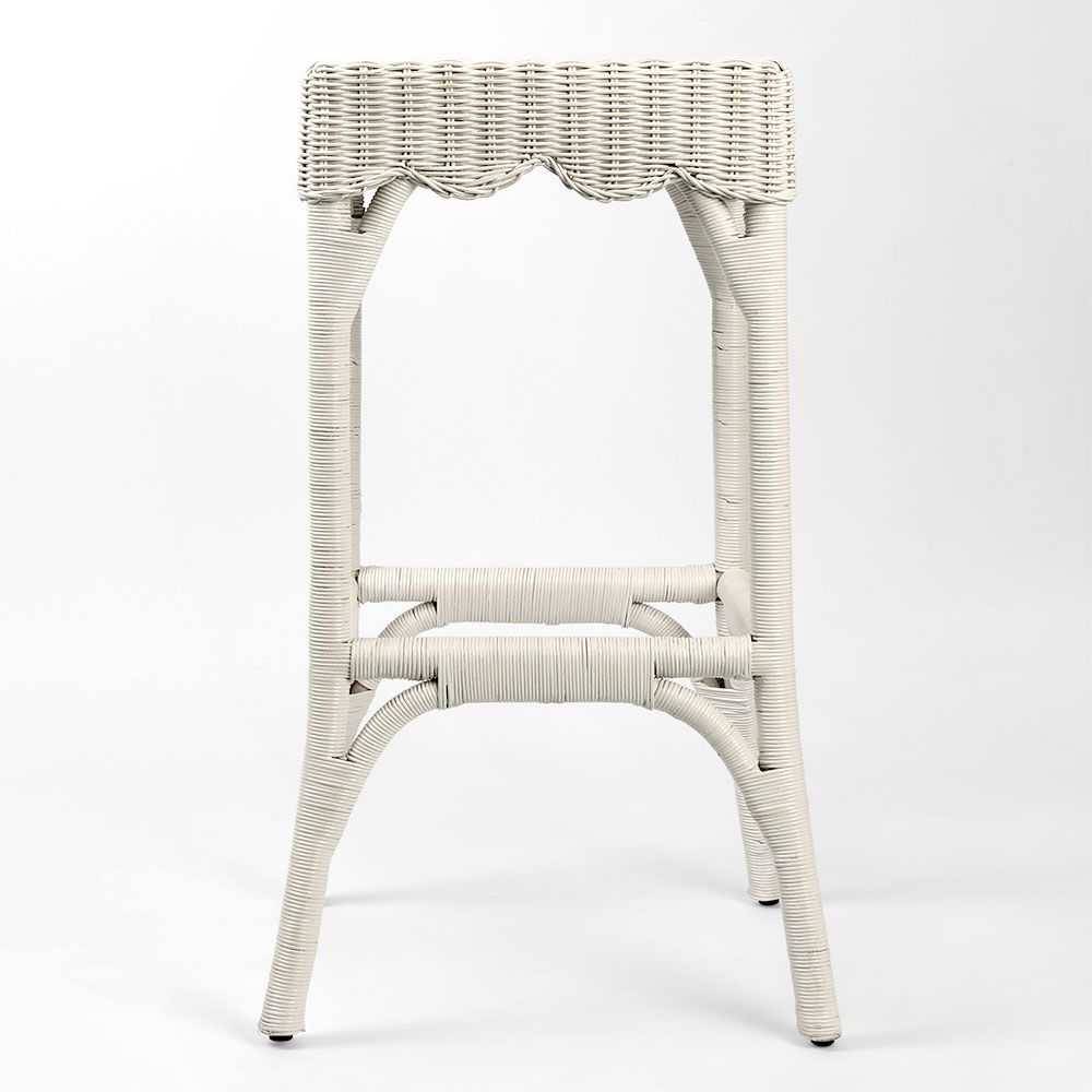 Belle Bar Stool White - Outdoor Undercover