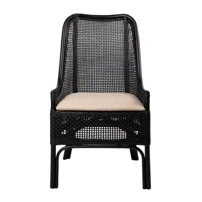 Victoria Hamptons Dining Chair Black