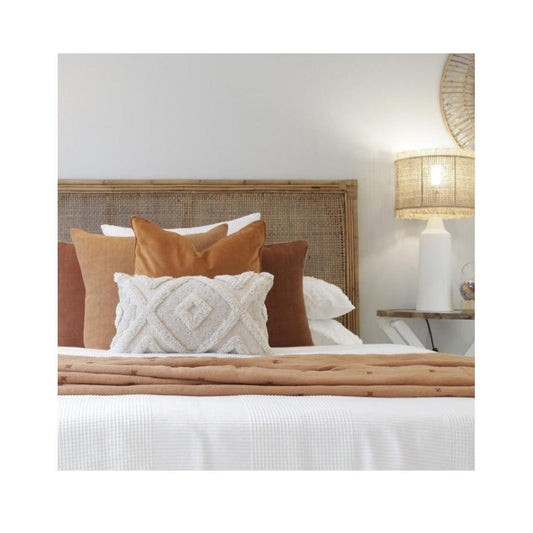 Cayman Rattan Hamptons Bedhead Queen