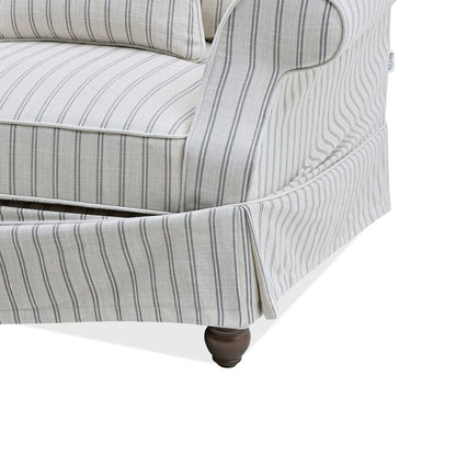 Slip Cover Only - Avalon Hamptons Armchair Stone Stripe