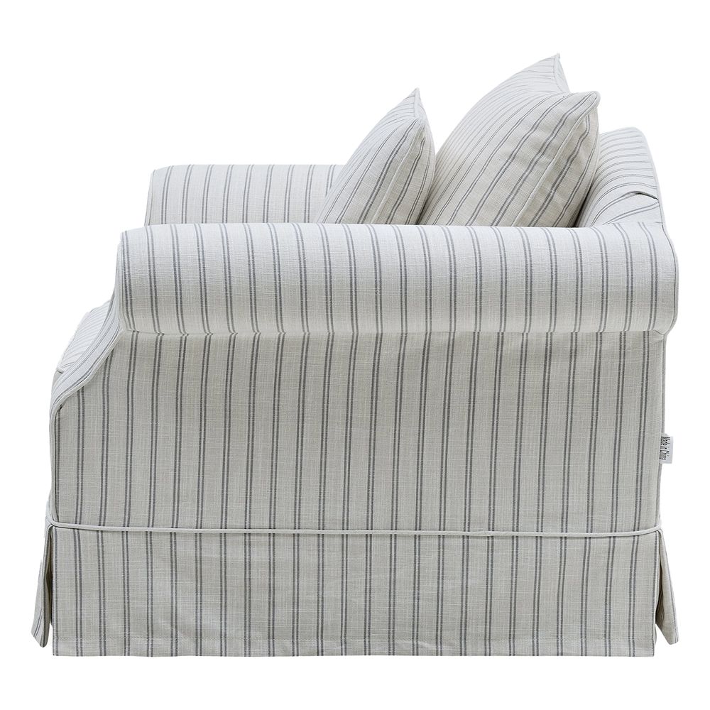 Slip Cover Only - Avalon Hamptons Armchair Stone Stripe