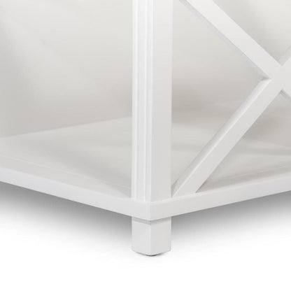 Sorrento Hamptons Square 120Cm Coffee Table White