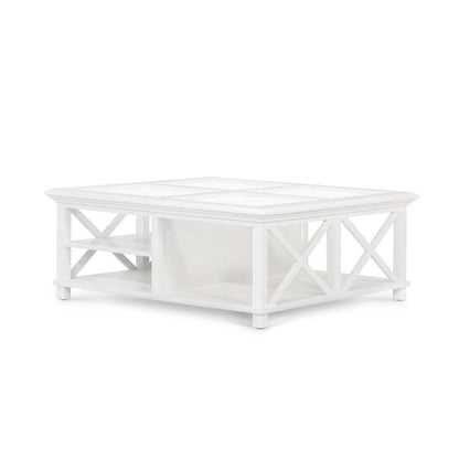 Sorrento Hamptons Square 120Cm Coffee Table White