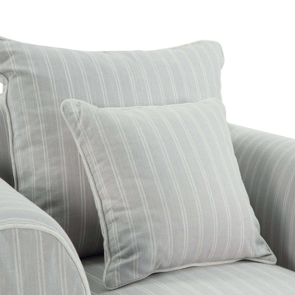 Slip Cover Only - Avalon Hamptons Armchair Cloud Stripe