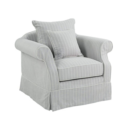 Slip Cover Only - Avalon Hamptons Armchair Cloud Stripe