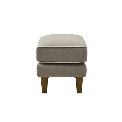 Bondi Hamptons Ottoman Natural Stripe