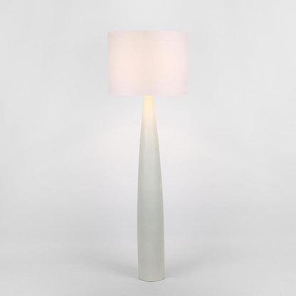 Samson Floor Lamp Base White With Shade White