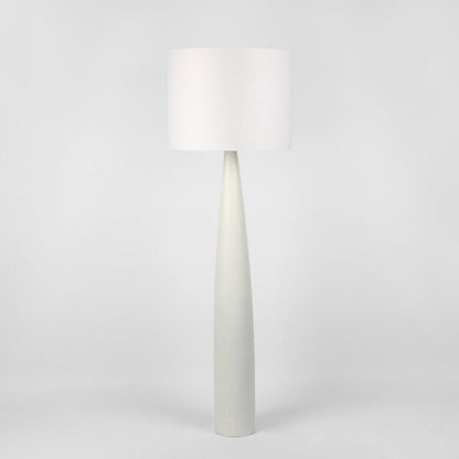 Samson Floor Lamp Base White With Shade White