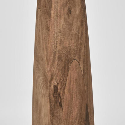 Samson Wood Floor Lamp Saddle Base With White Shade