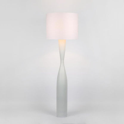 Callum Floor Lamp Base White With Shade White