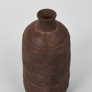 Novo Terracotta Tall Vase Dark Brown