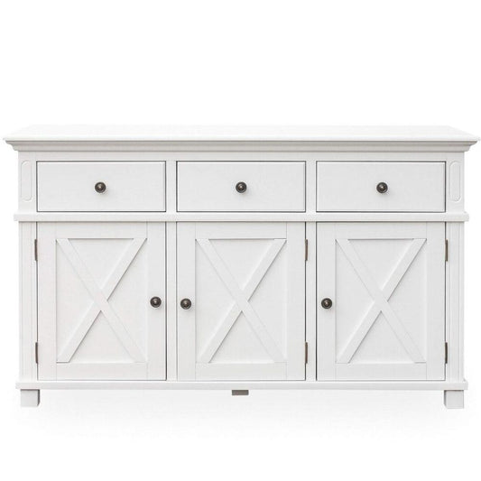 Sorrento 3 Door Hamptons 145Cm Buffet White