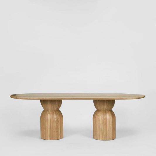 Olive Dining Table Top Oval Natural