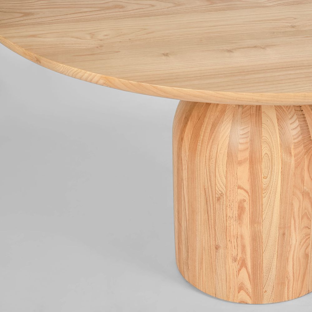 Olive Dining Table Top Round Natural