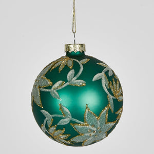 Tiffany Bloom Glass Baubles (Set Of 6)