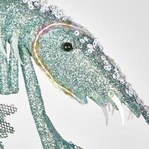 Lester Glitter Prawn Ornament Mint Green