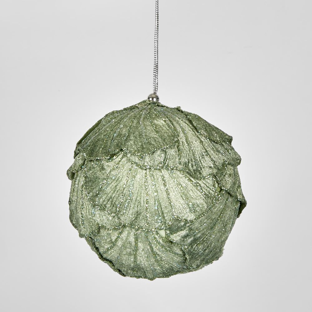 Ginko Leaf Bauble Green