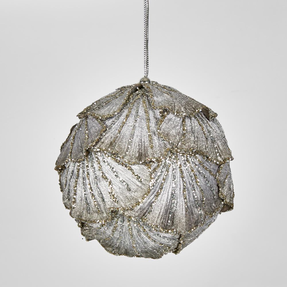 Ginko Leaf Bauble Silver