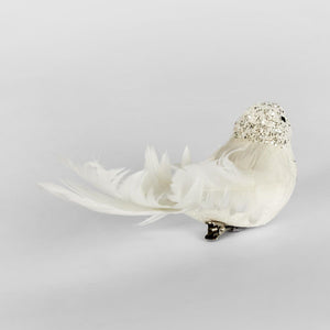 Flutter Clip On Bird White (Set Of 6)