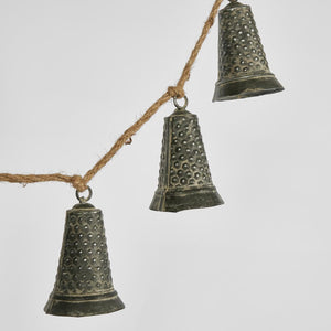 Hanging Bell Garland Charcoal