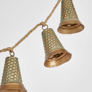 Hanging Bell Garland Bronze