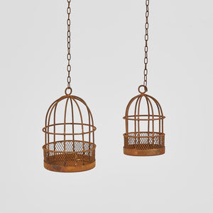 Arch Birdcage Hanging Ornament Lge