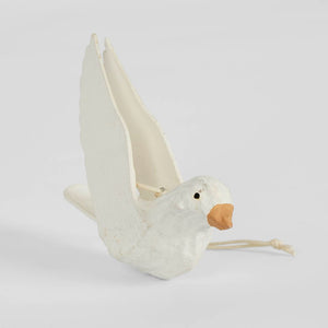 Mache Bird Of Peace Hanging Ornament (Set Of 4)