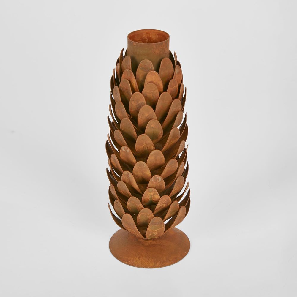 Pinecone Candle Stand 13Cm