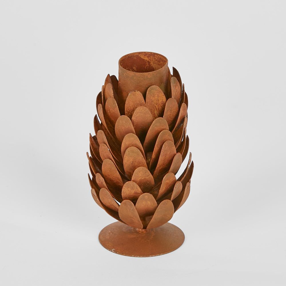 Pinecone Candle Stand 9Cm