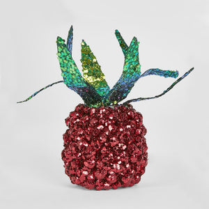 Shimmer Hanging Pineapple Red