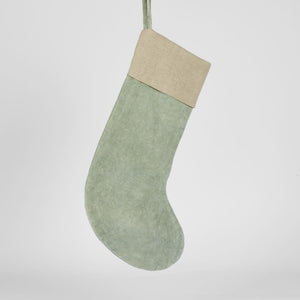 Light Green Velvet Stocking