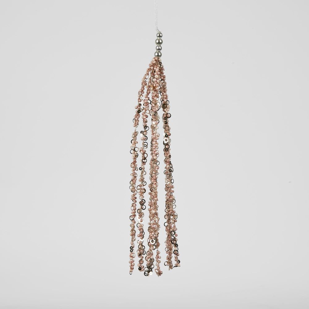 Milla Hanging Sequin Tassel Pink